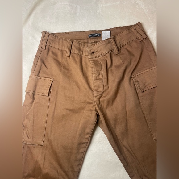Khaki Cargo Joggers - Picture 2 of 8